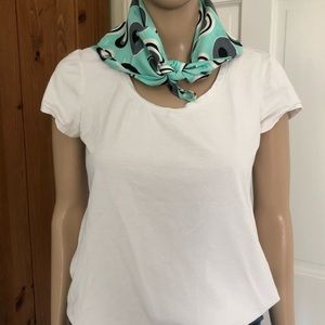 Nicole Miller Modern Print Silk Scarf